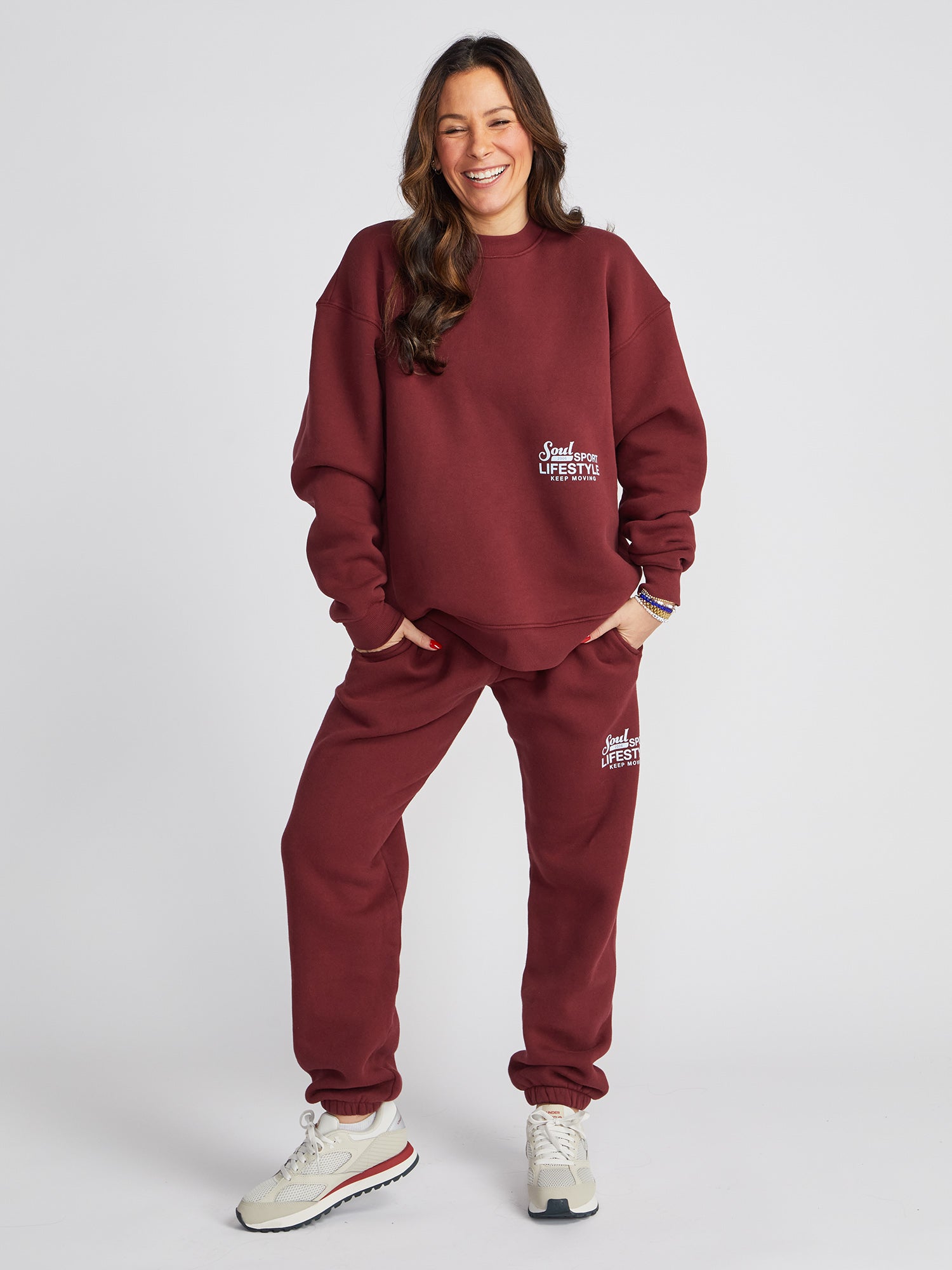 Soul by SoulCycle | Billie Soul Sport Sweatpant | Maroon
