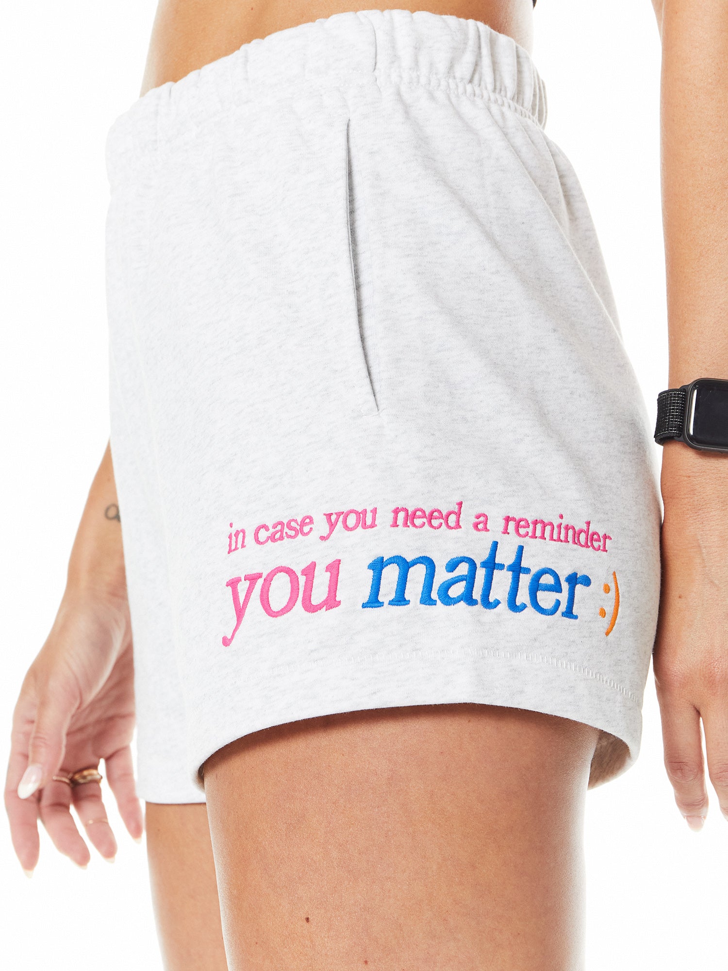 Women | The Mayfair Group | You Matter Sweatshort | Grey