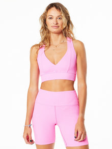 Women | Year of Ours | Ribbed Tess V Bra | Pink