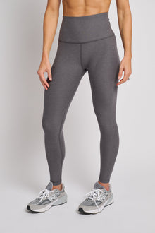 Women | Beyond Yoga | Spacedye Caught In The Midi High Waisted Legging | True Gray Heather