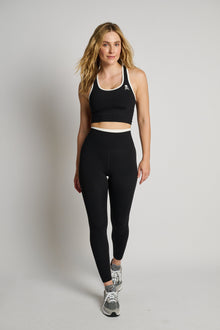 Women | SPLITS59 | Dual High Waist Airweight 7/8 | Black/White