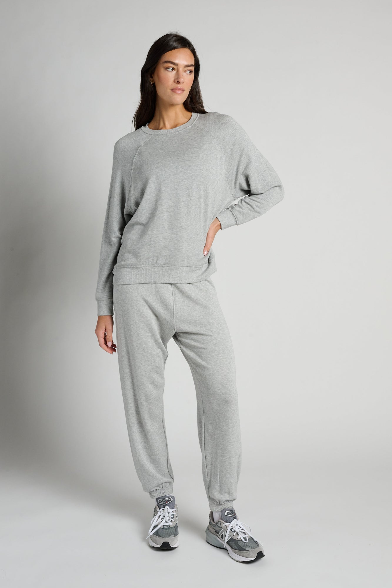 Splits59 | Andie Oversized Fleece Sweatpant | Grey