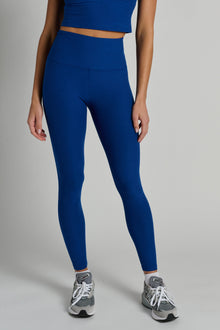 Beyond Yoga | At Your Leisure Midi Legging | Marine Blue Heather