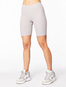 Women | Good American | Thermal Bike Short Lilac Mist | Vintage Lilac