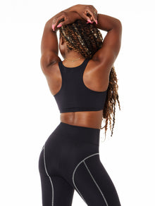 Women | Year of Ours | Night Track Zip Bra | Black