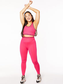 Women | Soul by SoulCycle | Ribbed Kit Pink/Black | Black/Pink