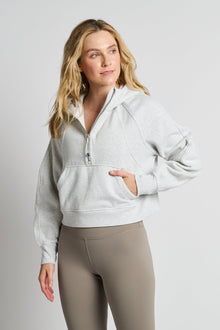 Women | Lululemon | Scuba Oversized Half-Zip | Heathered Core Ultra Light Gre