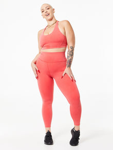 Women | Soul by SoulCycle | Samara Braided Mineral Wash Bra Red | Red