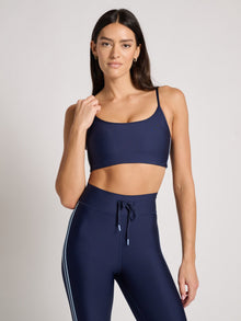 The Upside | Oxford Hutton Scoop Neck Bra | Navy
