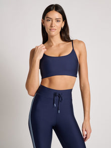 Women | The Upside | Oxford Hutton Scoop Neck Bra | Navy