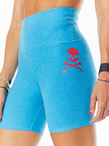 Women | Beyond Yoga | Spacedye Keep Pace Biker Short | Blue