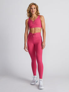 Women | Year of Ours | Ribbed Football Bra | Magenta