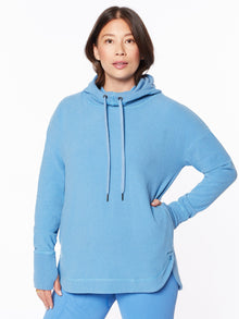 Women | Sweaty Betty | Escape Luxe Fleece Hoodie Regatta Blue | Blue