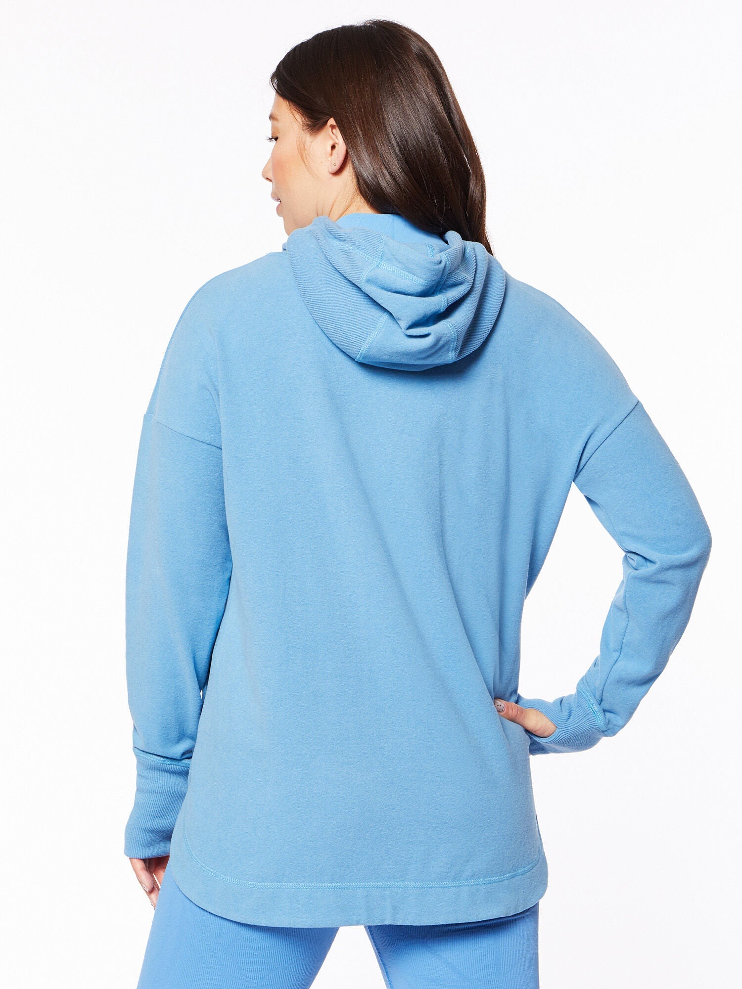 Women | Sweaty Betty | Escape Luxe Fleece Hoodie Regatta Blue | Blue
