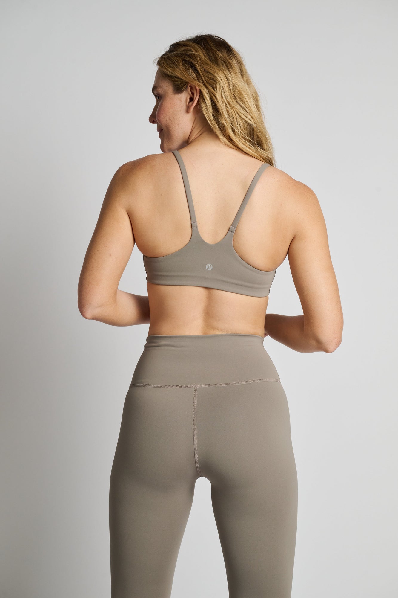 Women | Lululemon | Wunder Train Strappy Racer Bra | Warm Ash Grey