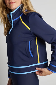 Women | Addison Bay | Bainbridge Quarter Zip | True Navy