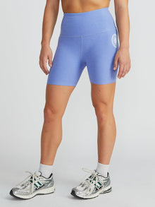 Women | Beyond Yoga | Spacedye Keep Pace Biker Short | Periwinkle