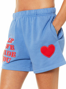 Women | The Mayfair Group | Let Love Guide You Sweatshort | Blue