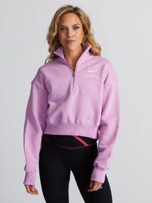 Women | Nike | Women's 1/2-Zip Sweatshirt | Beyond Pink/Sail