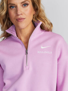 Women | Nike | Women's 1/2-Zip Sweatshirt | Beyond Pink/Sail