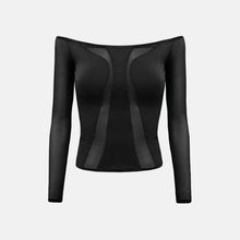 OW Collection SWIRL Blouse Blouse 002 - Black Caviar