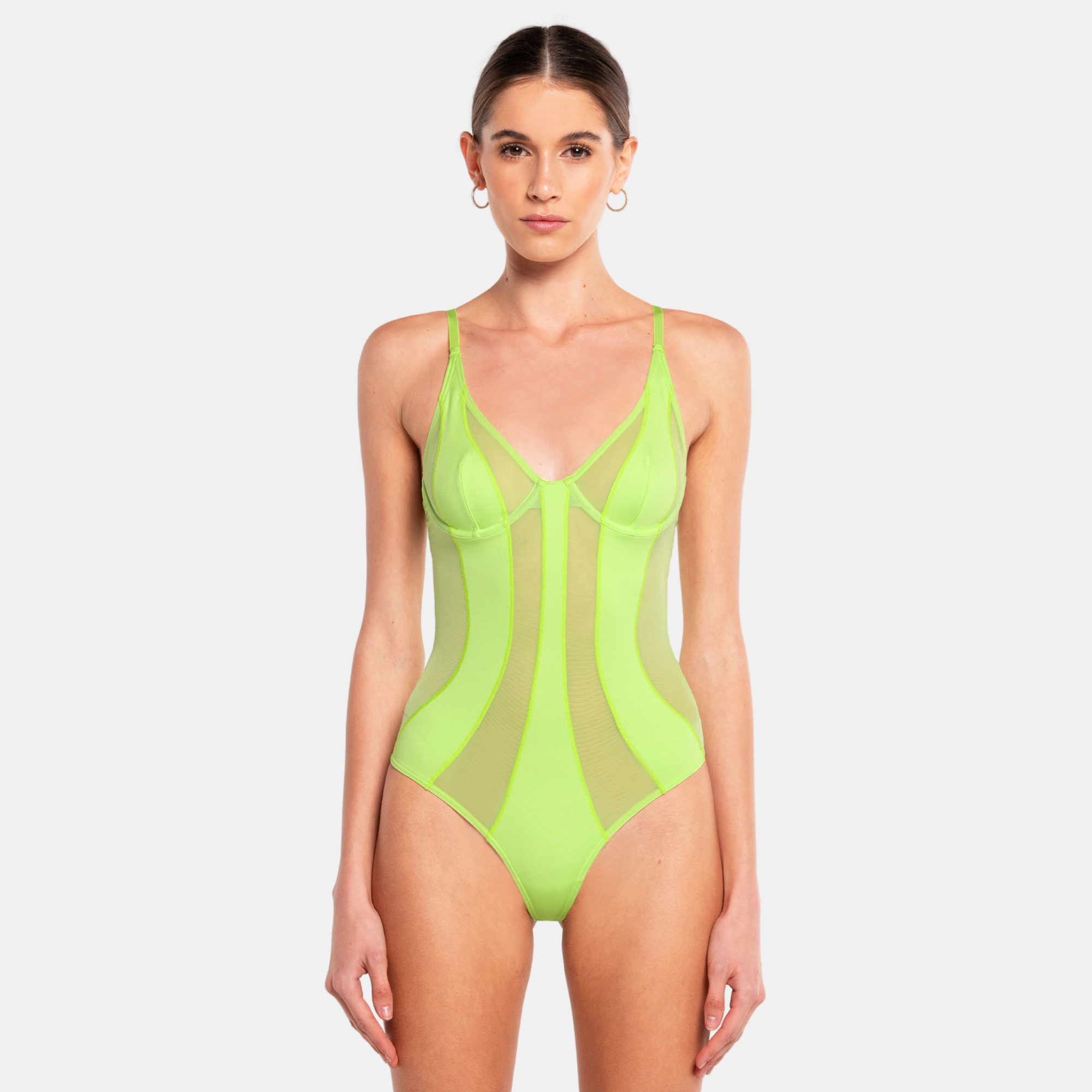 OW Collection SWIRL Bodysuit Account 048 - Mellow Green