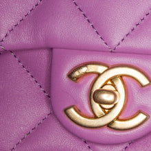 Chanel | Pre-Owned Mini Quilted Lambskin Funky Town Flap | Purple