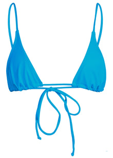 Sacred Tie Back Tassel Bikini Top | Capri Blue