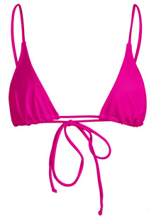 Sacred Tie Back Tassel Bikini Top | Grenada Hot Pink