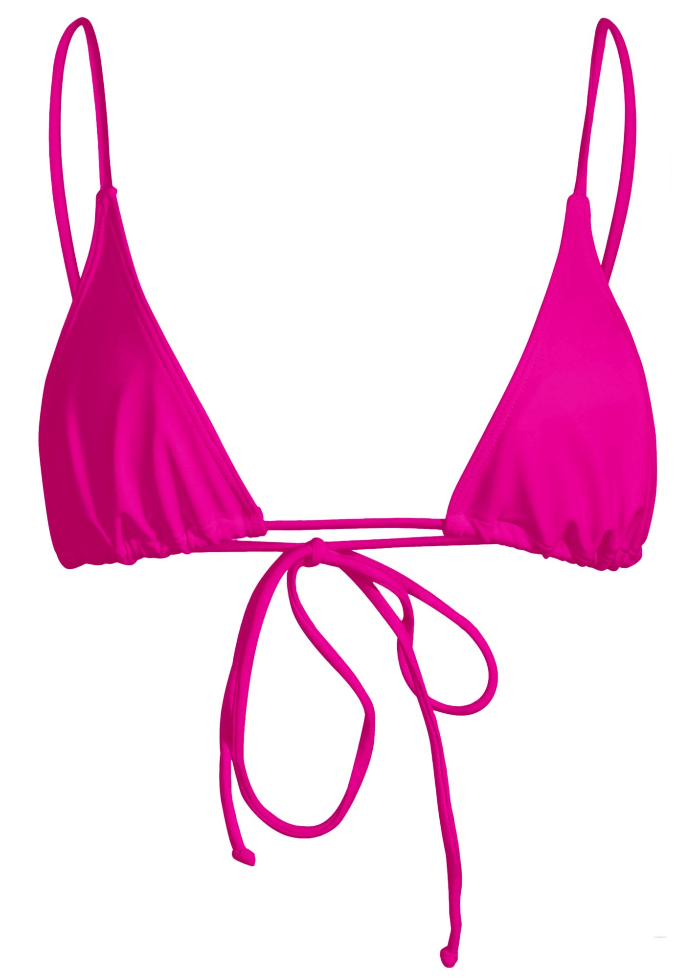 Sacred Tie Back Tassel Bikini Top | Grenada Hot Pink