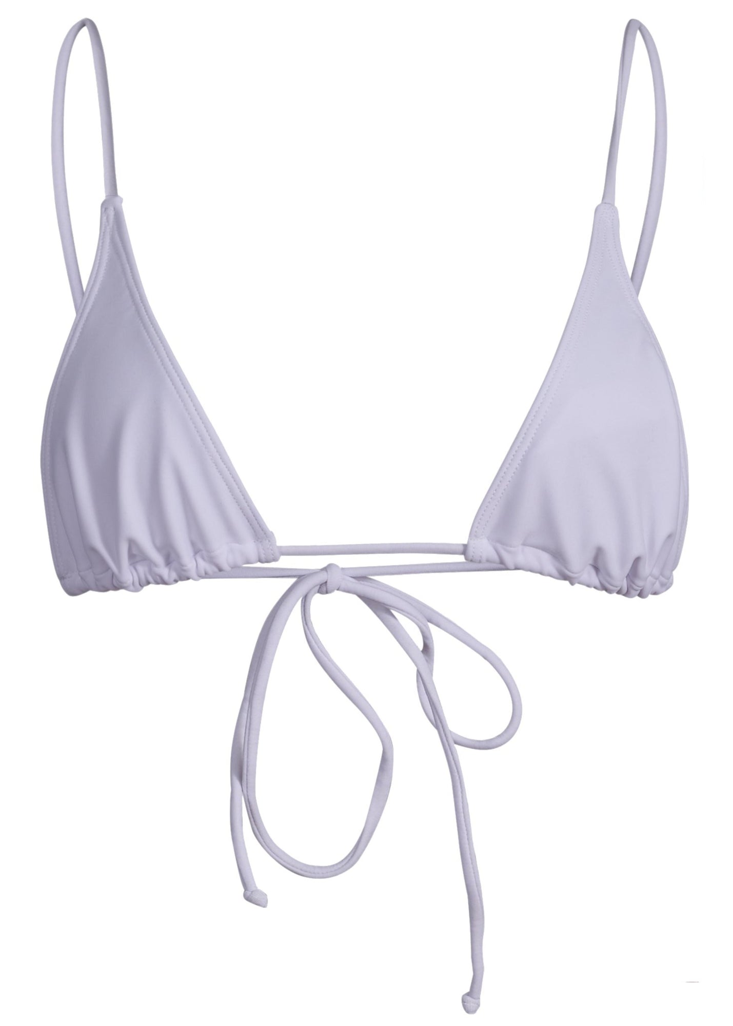 Sacred Tie Back Tassel Bikini Top | Sunblock White