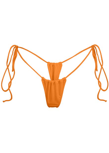 Sanctuary Tassel Thong Bikini Bottom | Mexican Sunset Orange