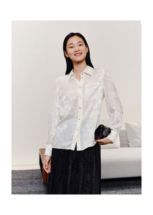 Satin Shirt | White