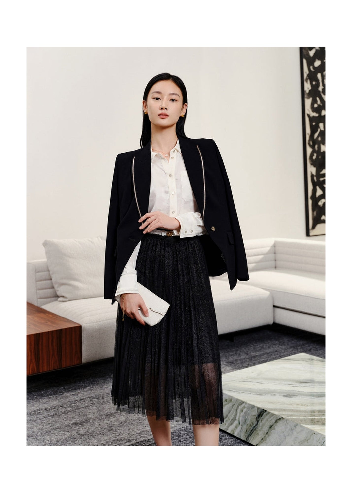 Satin Shirt | White