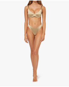Scoop Underwire Top | Pale Gold