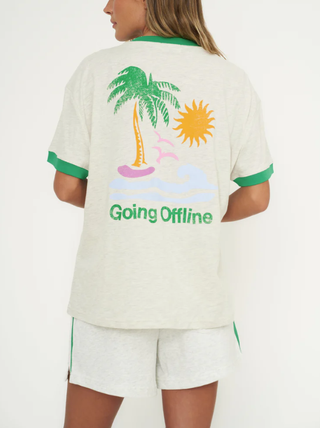 Women | The Mayfair Group | Going Offline Sweatshort | Light Grey