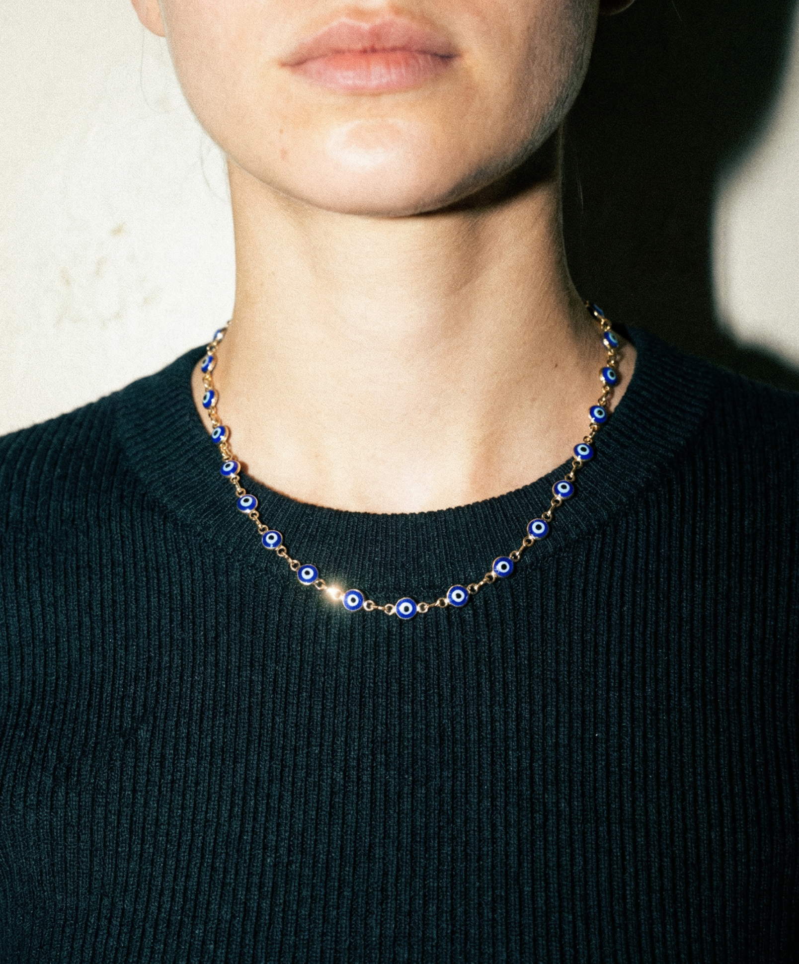 The Evil Eye Link Necklace | 18Kt Gold Filled