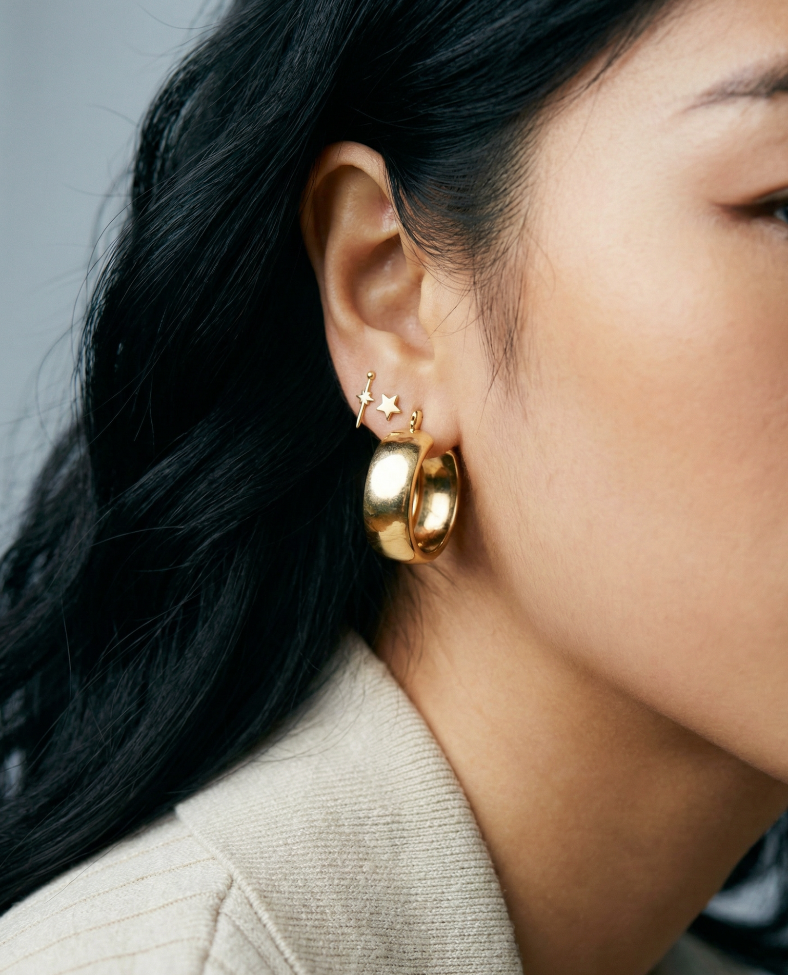 The Imala Hoop Earrings | 18Kt Gold Plated