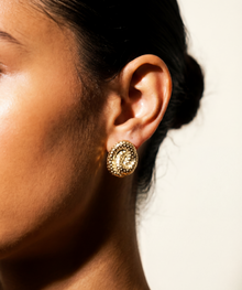 The Bold Texture Seashell Earrings | 18Kt Gold Vermeil