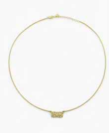 The Baby Mini Nameplate Necklace | Sterling Silver 18Kt Gold Vermeil