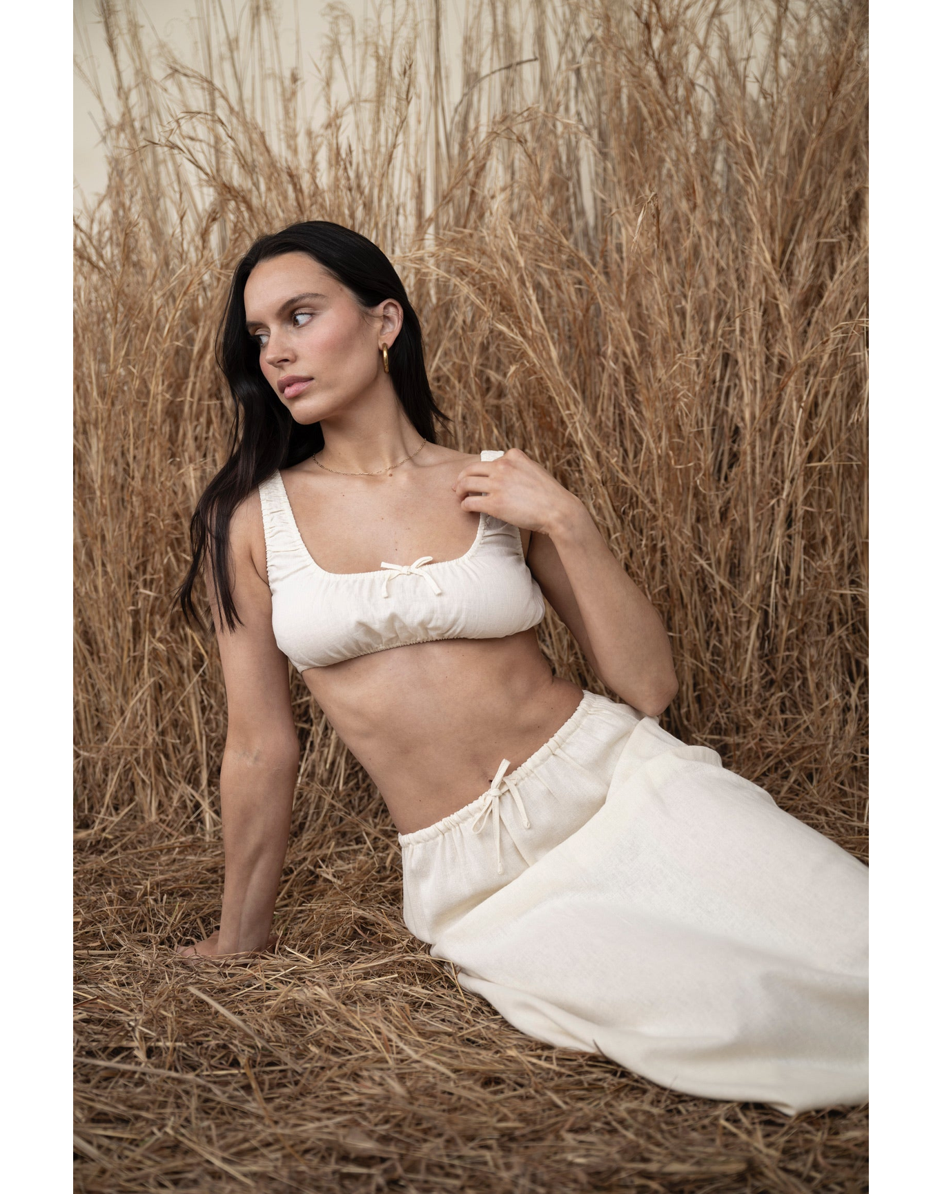 Scrunchy Top | Antique White