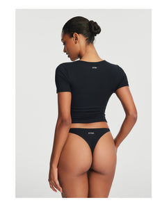 Seamless Cheeky Panty | Black