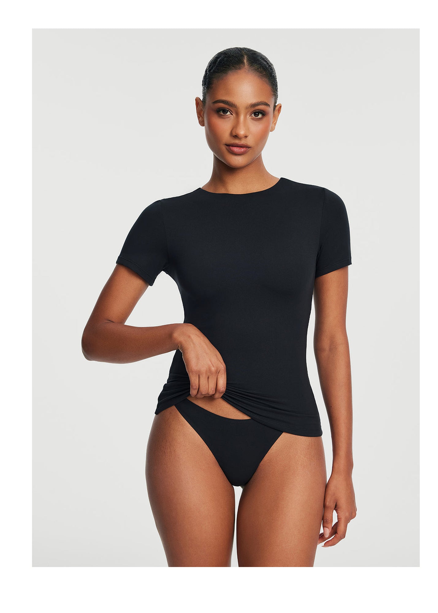 Seamless Cheeky Panty | Black