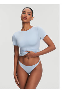 Seamless Thong Panty | Sky Blue