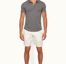 Sebastian Silk Tailored Fit Short-Sleeve Cotton-Silk Polo Shirt | Cinder