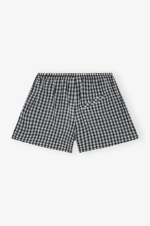 Seersucker Check Elasticated Shorts | Egret