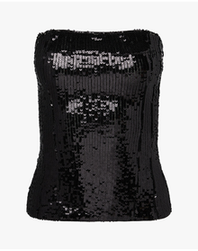 Sequin Corset Top | Black