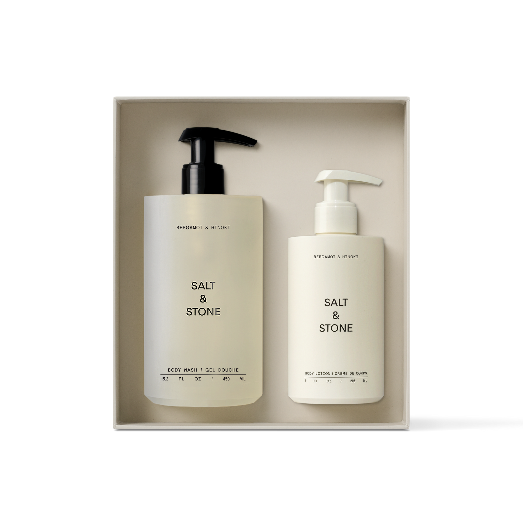 Body Wash and Body Lotion Duo | Bergamot & Hinoki | 15.2 FL OZ/450 ML
