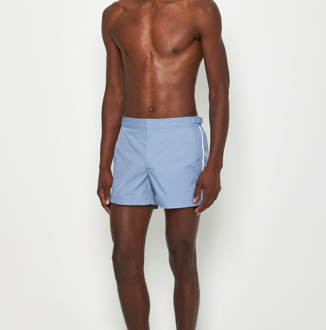 Setter Stretch Shorter-Length Stretch Swim Shorts | Springfield Blue