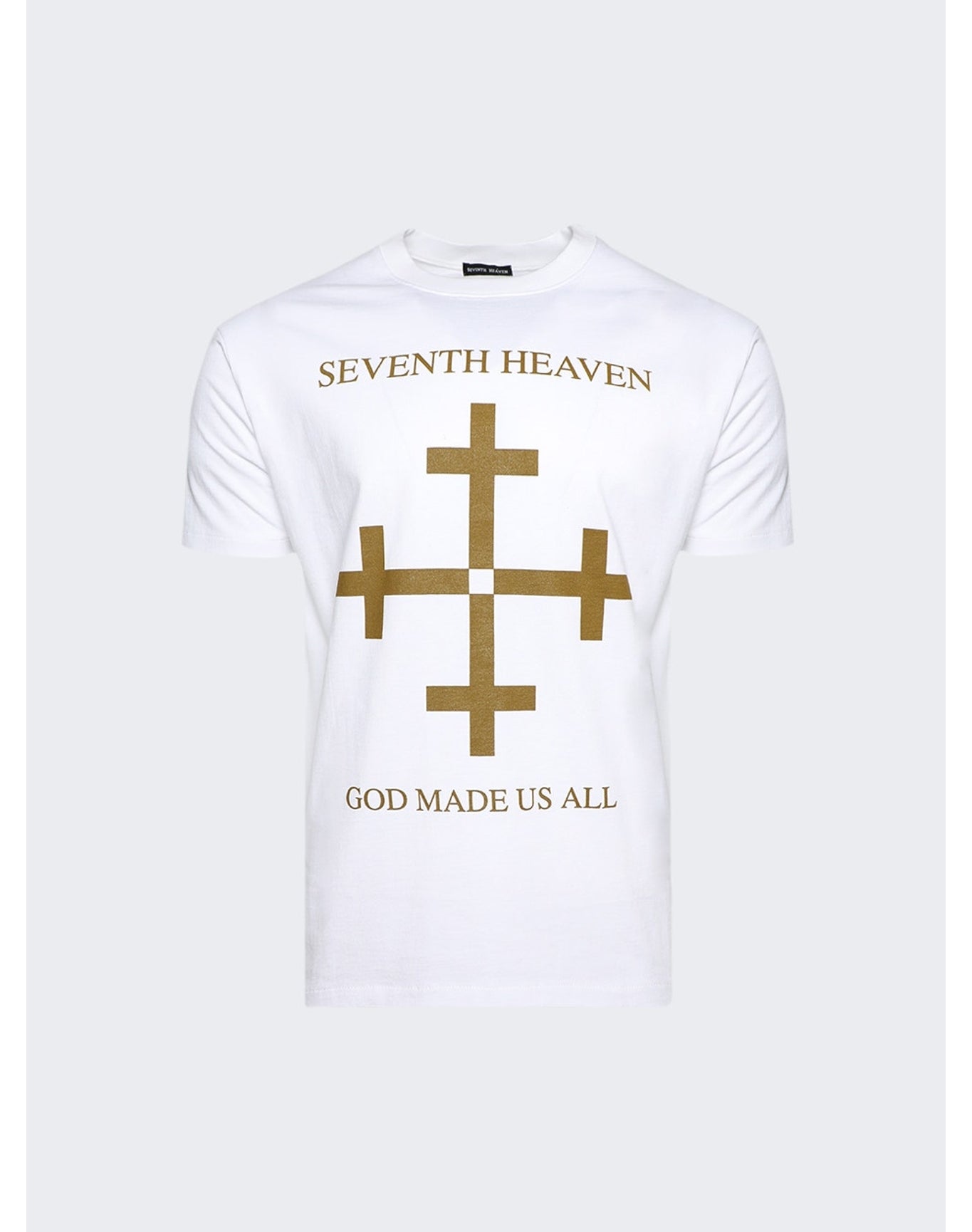 Seventh Heaven | Men | God Made Us All T-shirt | White